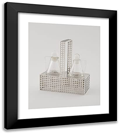ArtDirect Koloman (Kolo) Moser 20x23 Black Modern Framed Art Print Titled Cruet Stand