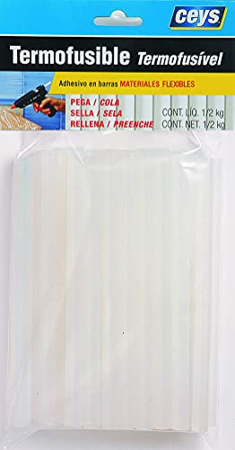 Ceys - Barra blanca para pistola de silicona - Perfecto para manualidades - 180mm