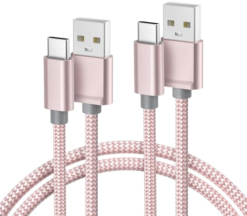 Basesailor USB to USB C Charger Cable 3M/2Pack,Long Type C Fast Charging Power Lead for iPhone 17 16 15 Plus Pro Max,iPad 10 10th,Mini 6 6th,7 7th Generation,Samsung Galaxy S25 S24 S23 S22,Z Flip Fold