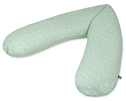 Julius Zöllner Jersey Stillkissen ca. 190 cm | Füllung 42 Liter EPS-Mikroperlen | Made in Germany | Bezug aus 100% Baumwoll-Jersey | Oeko-TEX® Standard 100 | Stary