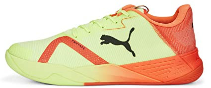 PUMA Accelerate Turbo Nitro Ii inomhussko för män, Snabb gul röd blast Puma svart, 46.5 EU
