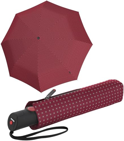 Knirps Taschenschirm T.205 Medium Duomatic 2cross - red