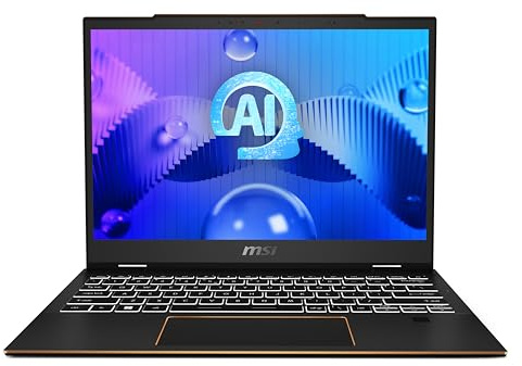 MSI Summit E13 AI Evo Laptop - (13.3 16:10 FHD+ Touchscreen, Latest Intel Core Ultra 7 155H, Intel® Arc Graphics, LPDDR5 32GB, 1TB NVMe PCIe SSD, Intel Wi-Fi 7BE, Windows 11 Pro) - Ink Black