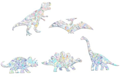 HEMOTON 20 Stk Statischer Dinosaurier-Fensteraufkleber tiermotive reflective sticker dino sticker fensterfolie fensterdeko statische Elektrizität Applikationen Glas Aufkleber schmücken PVC