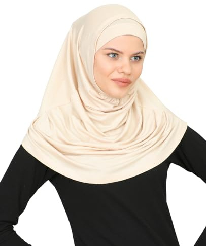 Prien Chic Hijab für Damen, Muslim Kopftuch Untertuch Set, Lange Kopftücher Kleid Frauen, Schal Für Gebetskleidung Abaya, Muslimische Kleider Für Ramadan Hajj