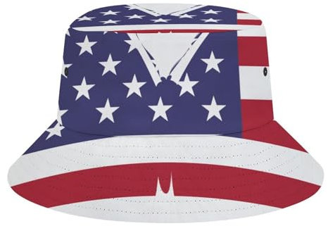 AILLOSA Fischerhüte für Herren Fischerhüte für Damen 3D-Muster Größe Flag-158