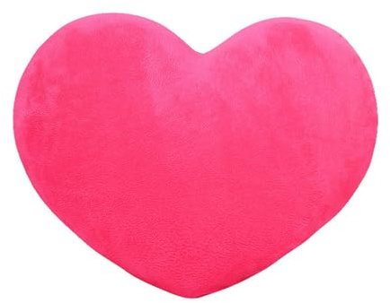 Herzkissen, Herz Kissen Kinderzimmer, Kuschelkissen Kinder Herzform Dekokissen Kopfkissen Kissen Zierkissen, Plüsch Kinderkissen für Kinderzimmer Sofa Dekoration (Rose B,30 cm)
