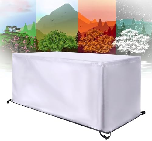 XDPBLM Abdeckung für Gartenmöbel Wasserdicht - 240x110x80cm(LxWxH) Rechteckig 420D Oxford Gewebe Winterfest Abdeckplane für Gartenmöbel Sofa Staubdicht Outdoor, Anti-UV Schutzhülle für Gartenstühle
