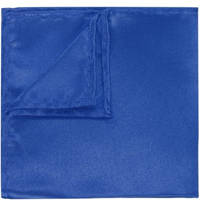 PATIKIL Einstecktuch für Herren, Satin, einfarbig, für Braut, Hochzeit, Party, Maßnahmen, saphir, 8.66 x 8.66 inch