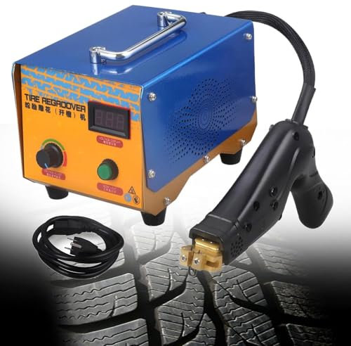 ZHLINGQ Pneu Groover Pneu Outil à Gorge, Camion De Rainure De Rainure De Pneu De Camion avec De 2 à 14 Mm Lame, Machine Chauffée du Rainure des Pneus pour Tous Les Pneus