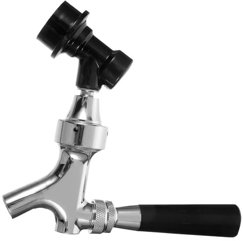 Cabilock Bierzapfhahn Kühler Gestell Wasserhahn Cocktail Flasche Bierzapfbürste Getränk Wein Shaker Panzer Bierhahn Craft-Bier-Zapfhahn Bierzapfanlage Zapfhahn für Bierfässer abs Black