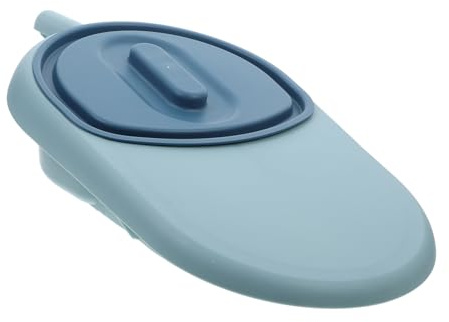 Baluue Portable Bettpfanne Für Bettlägerige Frauen Und Männer Mit Deckel Geruchshemmend Aus Hochwertigem Material Himmelblau Für Seniorenpflege Und Krankenhausnutzung