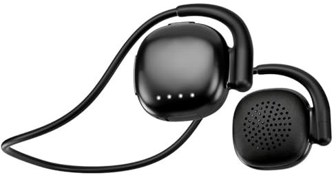 FONCBIEN Auricolari sportivi senza fili con gancio per le orecchie – Conduzione aerea audio HD, riduzione del rumore ENC, IPX5, impermeabile e 30H, autonomia per corsa/sala