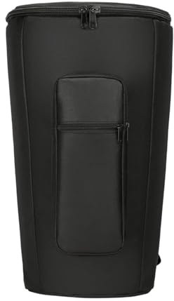 Luwecf Djembe Bag African Drum Carry Case Comfortable Musical Instrument Accessory Black Oxford Cloth Adjustable Shoulder Straps, 10 Inch