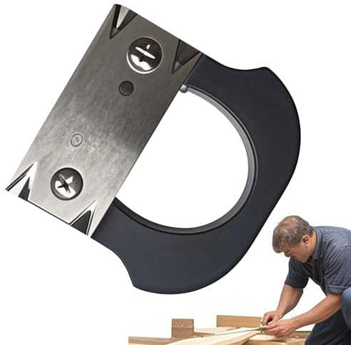 Finishing Strip Trimming Tool - Wood Rounding And Chamfering Scraper,Precision Trimming With Anti Slip Handle Stainless Steel For ABS And PVC Processing | Hand Planer Edge Bander for Burrs PVC ABS Veneer Woodworking