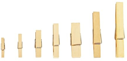 Lot de 200 petites pinces à linge en bois - Petites pinces à linge en bois - Pour photos, suspensions pour photos, bricolage, décoration (7,2 x 1,8 cm)