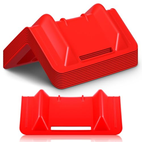 10 Pack Flatbed Edge Protectors for Cargo Loads Corner Protectors Flatbed Used Together with Webbing to Protect Cargo, Red