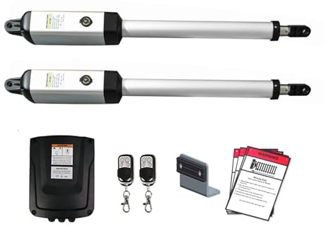 AYJYZHIAG 200Kg Motore for Porta a Battente a Doppio Braccio Elettrico Automatico Apriporta a Battente a Doppia Anta Sistema di Controllo degli accessi for Porta da Garage e Cortile