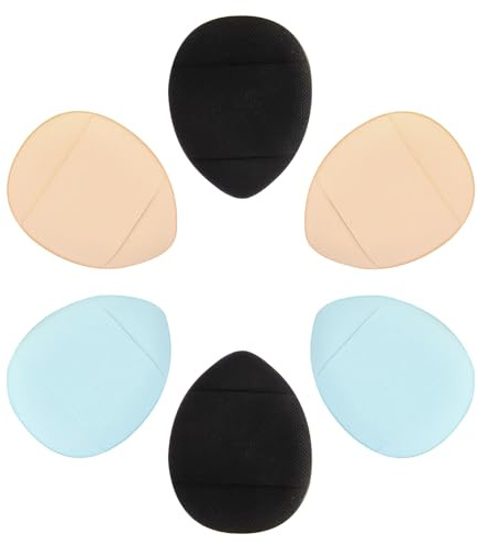 Hohopeti Set 6 Mini Piumini per Cipria Soffici Nastro Spugna Trucco a Cuscino per Cipria Libera Applicatore Viso Delicato per e Ragazzo Ragazza Lavabile Sapone Delicato