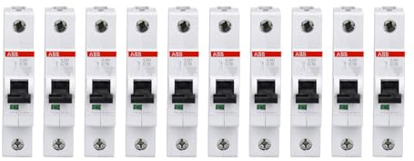 10 Stück ABB S201-B13 Leitungsschutzschalter 1-polig 13A Sicherungsautomat | C-Charakteristik Sicherung für Hutschienenmontage Schaltvermögen 6 kA professionelle Schraubklemme 2CDS251001R0134