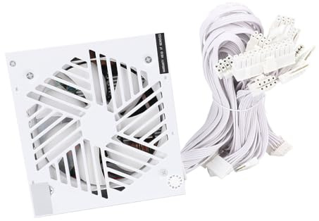 Jectse Fuente de Alimentación de 700 W, Fuente de Alimentación No Modular ATX con Ventilador de Refrigeración Ultra Silencioso de 120 Mm, Eficiencia Energética
