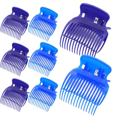 CLISPEED 8 Stück Beheizbare Lockenwicklerclips aus Abs für Mittellanges Haar Curling und Styling für Friseursalon und Zuhause Praktische Haarspangen mit Clip