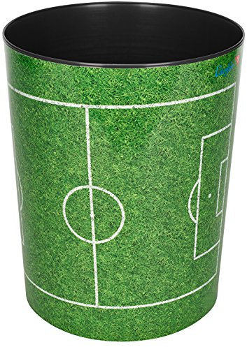 Läufer 26663, cestino per la carta con motivo cane colorato, 13 litri, perfetto per la cameretta dei bambini, rotondo Shepard australiano Campo da calcio.