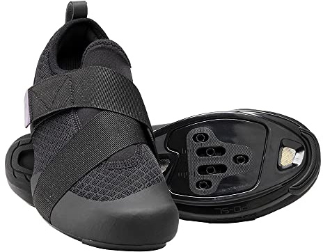 SHIMANO SH-IC100 High Performance Indoor Cycling Shoe, Black, 10-10.5 Women / 8.5-9 Men (EU 43)