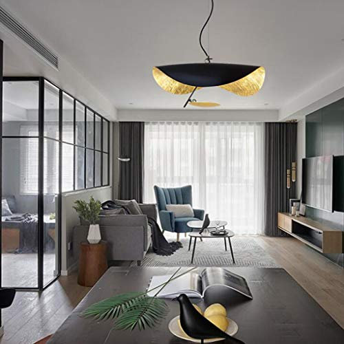 Moderner LED Pendellampe Mode UFO Wohnzimmer Kronleuchter Industriedesign Hängeleuchten Höhenverstellbare Hängelampe Restaurant Deckenleuchte Cafe Bar Küche Lampe Leuchte,60cm