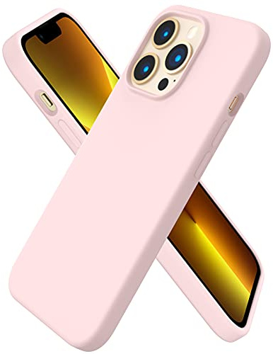 ORNARTO für iPhone 13 Pro Hülle aus Silikon 6,1 Zoll - Kalkrosa | Premium Flüssigsilikon, dünne Handyhülle, weich und griffig, tolle Haptik, stoß- und kratzfest, große Farbauswahl