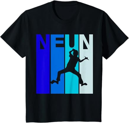 Neunter 9 Geburtstag Bouldern Climbing Klettern Kletterhalle T-Shirt