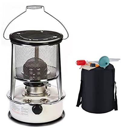 6 L Tragbare Petroleumofen,Petroleum Heizung ​mit Docht,Petroleum Heizung Ohne Strom,Effizienter Ofen Indoor,360° Surround-Heizung,Für Outdoor,Eisangeln,Camping,Zuhause
