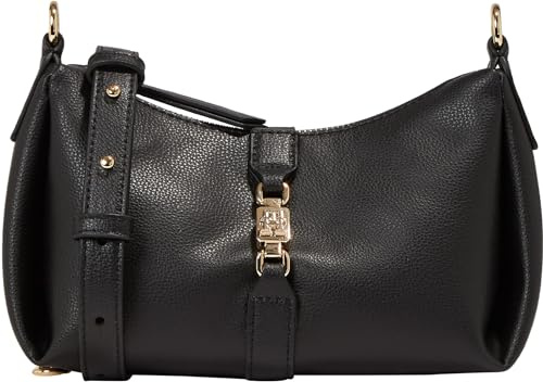 Tommy Hilfiger Damen Crossbody Bag Tasche Feminine Crossover Mittelgroß, Schwarz (Black), Onesize