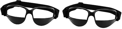 Kisangel 2 Stücke Jungen Und Mädchen Basketball-trainingsbrille Dribbling Blinder Training No Look Basketball Dribbling Aid Schwarz