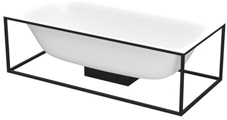 BetteLux Shape Rechteck-Badewanne freistehend 190x90x45cm, 2 Rückenschrägen, 3453-000AS, Farbe: Weiß glänzend