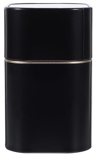 AOKWAWALIY 2 latas cuadradas de metal para almacenamiento de té de hojas sueltas, lata de almacenamiento de té, lata de almacenamiento de té, tarro de almacenamiento de té, tarro de almacenamiento de