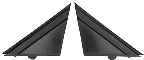 Tapas de Espejo para 500 2012-2017, 1 par de Cubiertas de Espejo Exterior para Automóvil, Espejo Retrovisor, Moldura de Ventana Triangular, Cubiertas Negras Izquierda