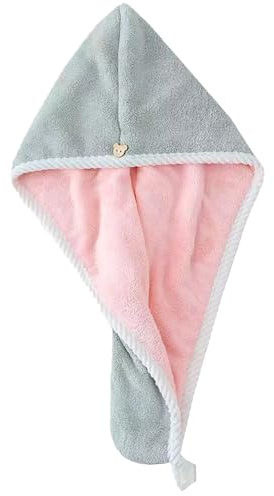 Toallas gruesas de forro polar coral para el cuidado de la piel, maquillaje de secado rápido y toalla de spa para mujer, lujosa envoltura de limpieza facial