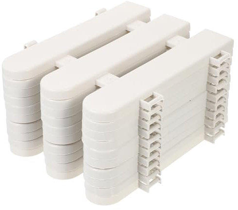 HANABASS 10PCS White Christmas Tree Picket Fence, 20x17cm - Plastic Fence for Garden Landscape Edging & Yard Decor for Wedding, Party, Home Decoration, Xmas Tree