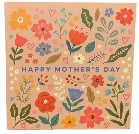 Muttertagskarten für Mama,Muttertagskarte, Blumen gedruckte Muttertags-Grußkarten aus Papier, Einzigartige Feierkarten, dekoratives, multifunktionales Muttertagszubehör für Mutter und Mutter