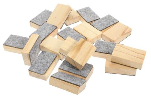 Gogogmee 20stücke Teiliges Kleiner Leichter Holzfilz-tafelschwämme Effektive Langlebige Kreidetafelwischer Für Schule Büro Und Zuhause Einfache Anwendung