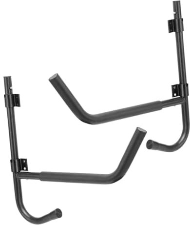 BESPORTBLE 2 Sets Kayak Bracket Garage Storage Hanger Paddles Canoe Pulley Kayak Rack Seat Hooks Hoist Marine Garage Shelving Double Unit Black Eva High Density Protective Cotton