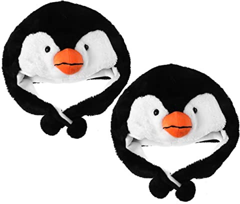 VICASKY 2stücke Cartoon Penguin Hut Lustiger Pinguin Kopfschmuck Für Mädchen Party Und Cosplay-hut Für Geburtstagsfeiern Und Festlichkeiten Bequemes Tragegefühl