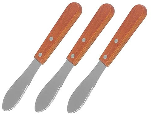VINTORKY Spatule à Fromage Multifonction 3 Pièces Manche En Bois, Trancheuse à Fromage Et Racloir à Beurre, Outil De Coupe Cuisine Pratique Cuisine Et Tartinage