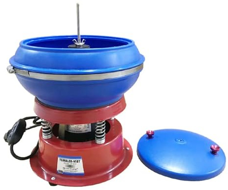 Macchina lucidatrice vibrante for gioielli da 10 kg e 8 pollici con tamburo in vetro for pietre di giada, argento e oro Scenari di utilizzo versatili