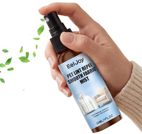 Djurhårborttagare Spray för Hund och Katt Rengörande antistatisk och | 30 ml Djurhårsspray för Soffa Användning I , Vardagsrum, Kontor, Soffa, Säng, Stol, Matta, Kläder, Tyg Och