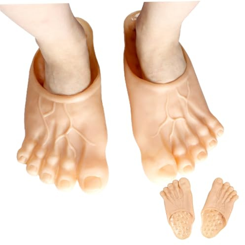 Monetais Paquete de 1 Zapatillas de pies Divertidos de 10, 63x5, 12 Pulgadas, Fundas de Zapatos de Disfraz realistas para Zapatos Gigantes