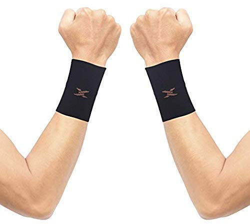 Thx4COPPER Compression Wrist Manschette-Kupfer Infused Wrist Support für Männer und Frauen-Verbessern Sie die Durchblutung und Erholung (1 Paar),XL