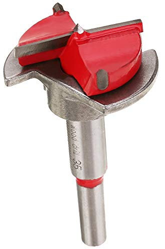 Juego de brocas Forstner de 30 mm de diámetro para madera con mango redondo para bisagra de armario con ajuste de profundidad