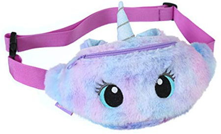 Gürteltasche Kinder Einhorn Bauchtasche Mädchen Hüfttasche Schultertasche Hüfte Tasche Umhängetasche Taillentasche Handtasche Brieftasche(Violett Mädchen Gürteltasche)